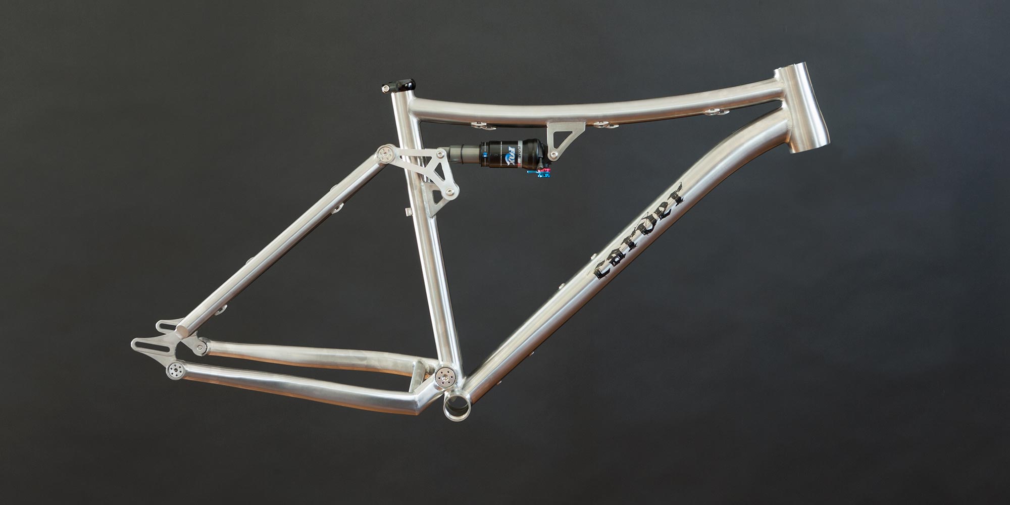 titanium full suspension mountain bike frame